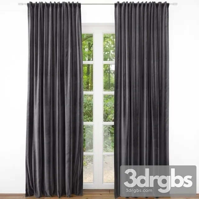Fabric Curtain 6 3D Model Download