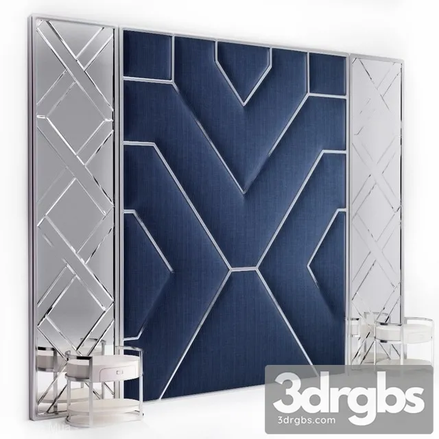 Fabric Headboard 3D Model Download