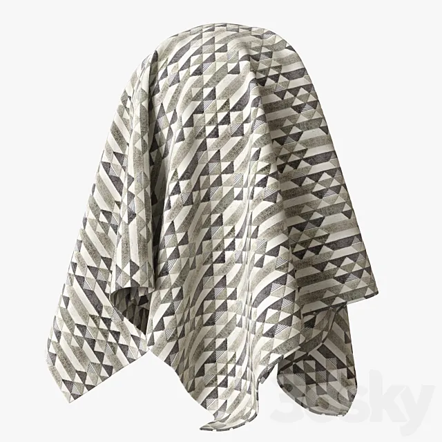 Fabric Hector 92_3. 4k PBR 3D Model