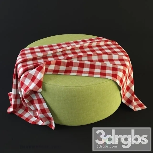Fabric Pouf 5 3D Model Download