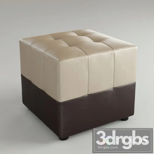 Fabric Pouf 6 3D Model Download