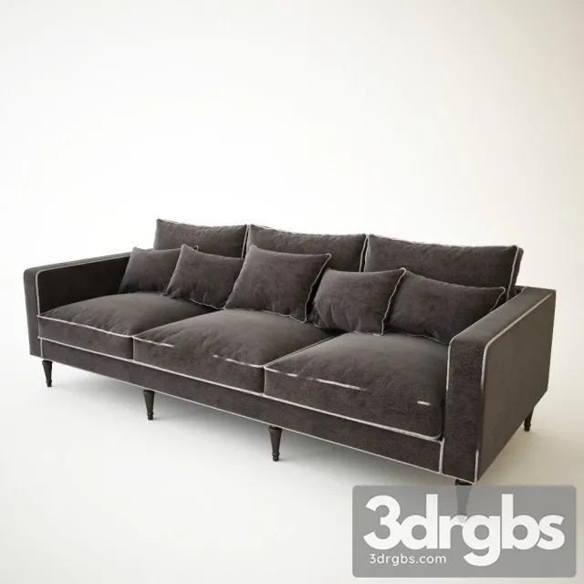 Fabric Scandinavian Sofa 3D Model Download Fabric Scandinavian Sofa 3D Model Download