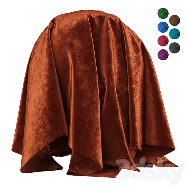 Fabric Velvet 001 (Corona Legacy + Corona Physical) 3D Model