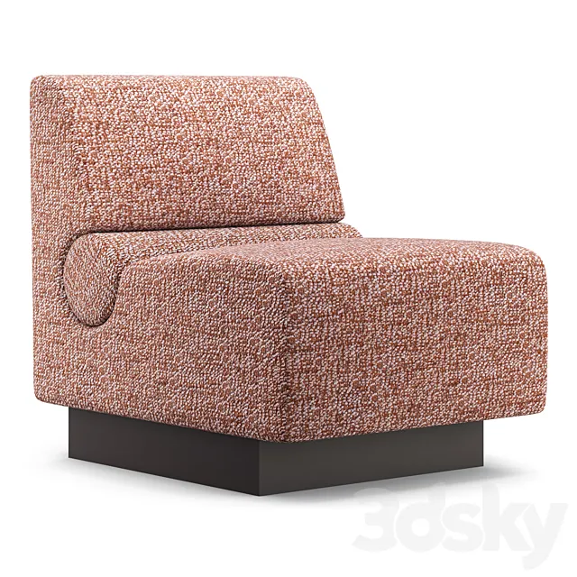 Fabrice Juan – Capsule slipper chair 3D Model
