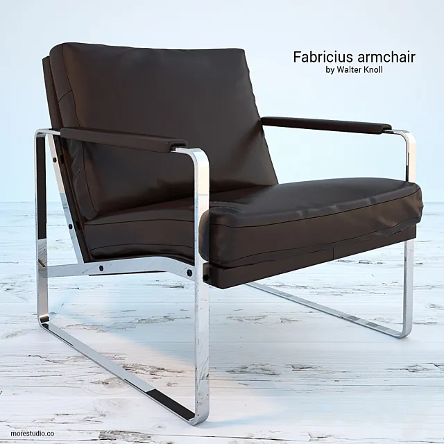 Fabricius armchair by Walter Knoll 3D Model