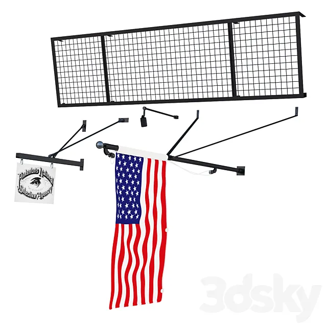 Facade elements 3D Model