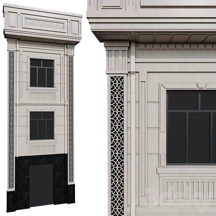 Facade Elements Alucobond Sheathing by Devran Rahim 3D Model Facade Elements Alucobond Sheathing by Devran Rahim 3D Model
