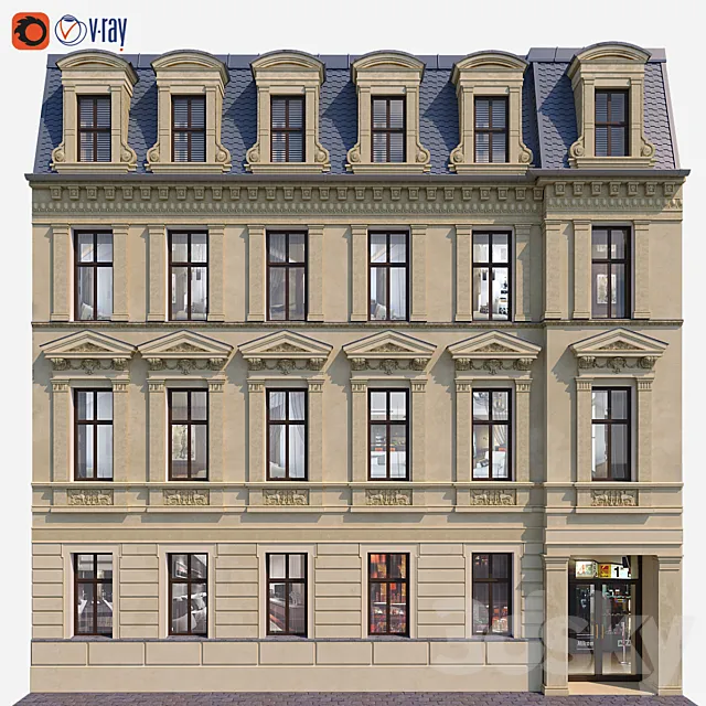 Facade for background 8 3DModel