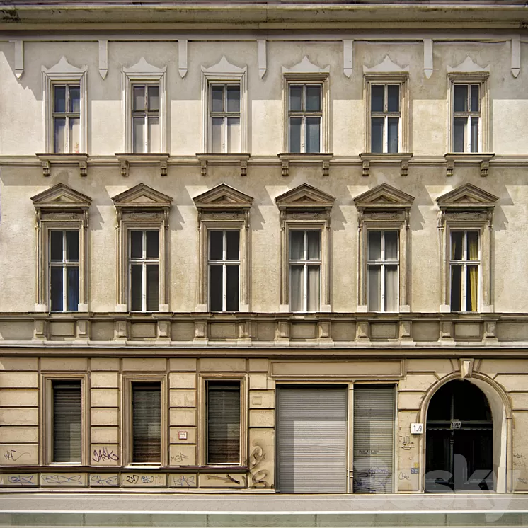 Facade for bekgraunda vol.1 3D Model