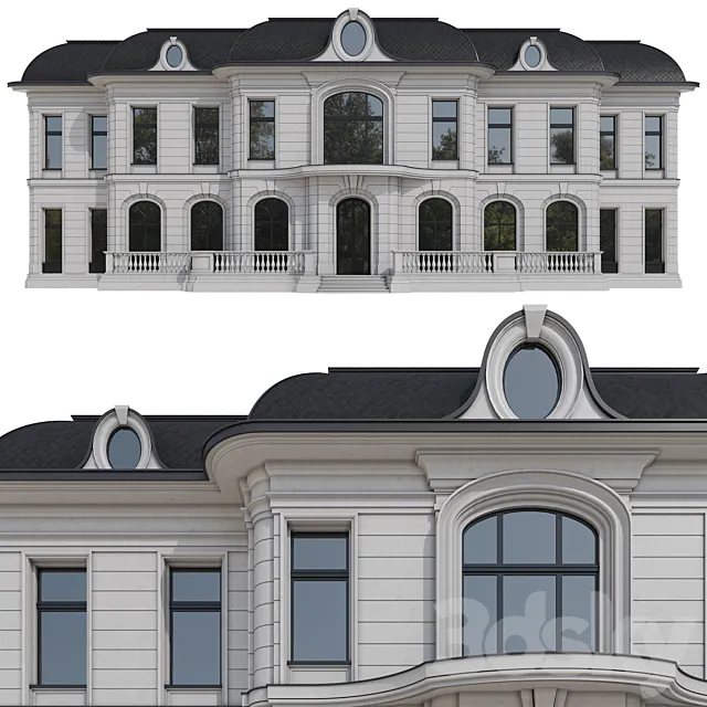 Facade of the Ralph Lauren house 3D Model