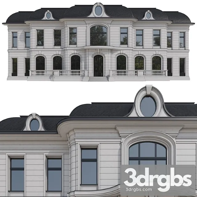 Facade of the ralph lauren house 3D Model Download