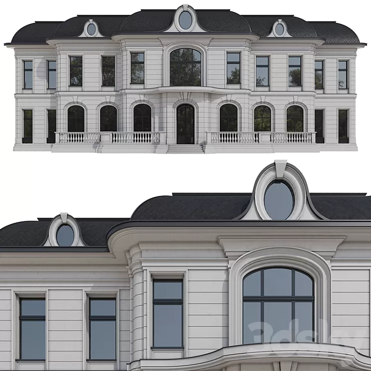 Facade of the Ralph Lauren house 3D Model Facade of the Ralph Lauren house 3D Model