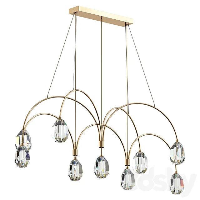 Faceted Cut Crystal 3D Model Faceted Cut Crystal 3D Model