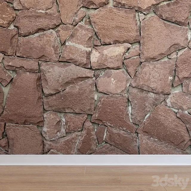 Facing from a stone (Stone_018) 3D Model