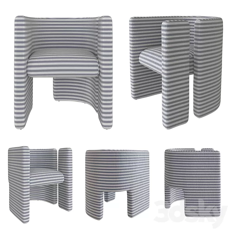 FAIRFAX CHAIR by kelly Wearstler 3D Model