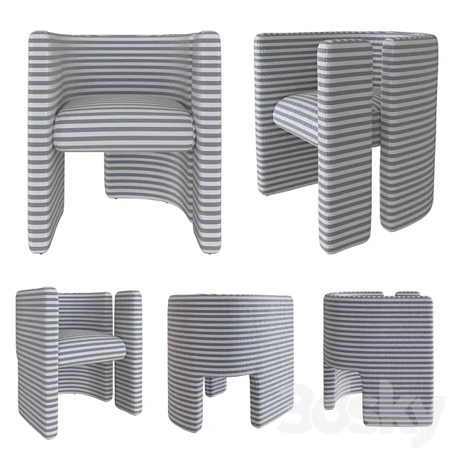 FAIRFAX CHAIR by kelly Wearstler 3DModel