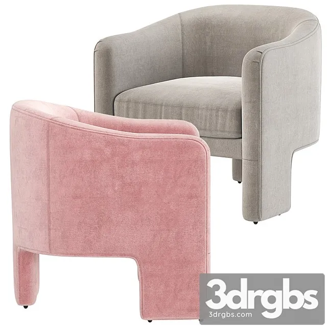 Fairfax Sculptural Chair CoCo Republic 3D Model Download