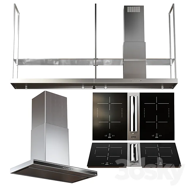 Falmec Appliances Set2 3D Model