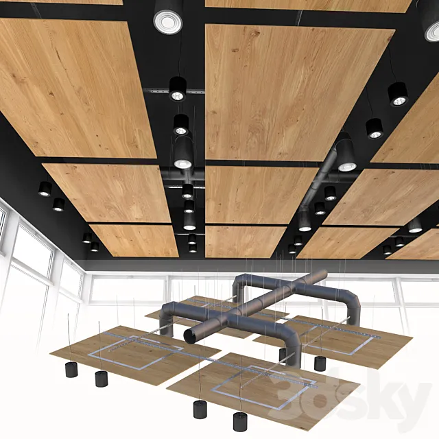 False ceiling armstrong 3D Model False ceiling armstrong 3D Model
