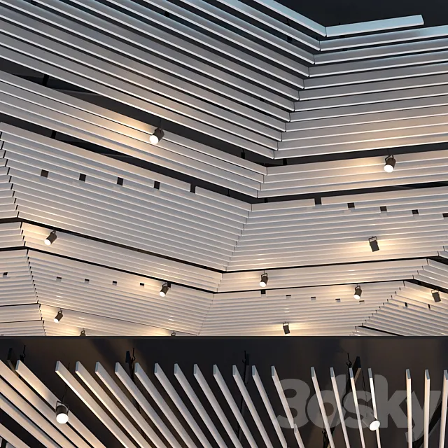 False ceiling rack. 29th 3D Model False ceiling rack. 29th 3D Model