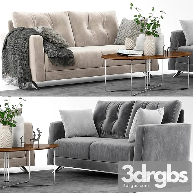 Fama bari sofa set 2 3D Model Download Fama bari sofa set 2 3D Model Download