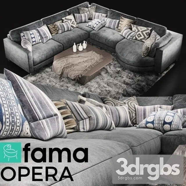 Fama Opera Sofa 3D Model Download Fama Opera Sofa 3D Model Download