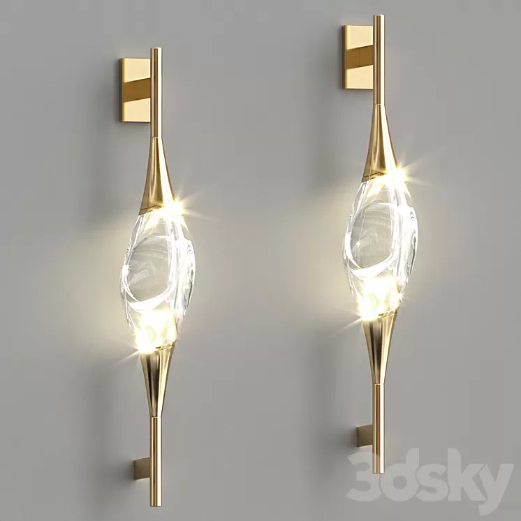 Fame wall lamp 3D Model Fame wall lamp 3D Model