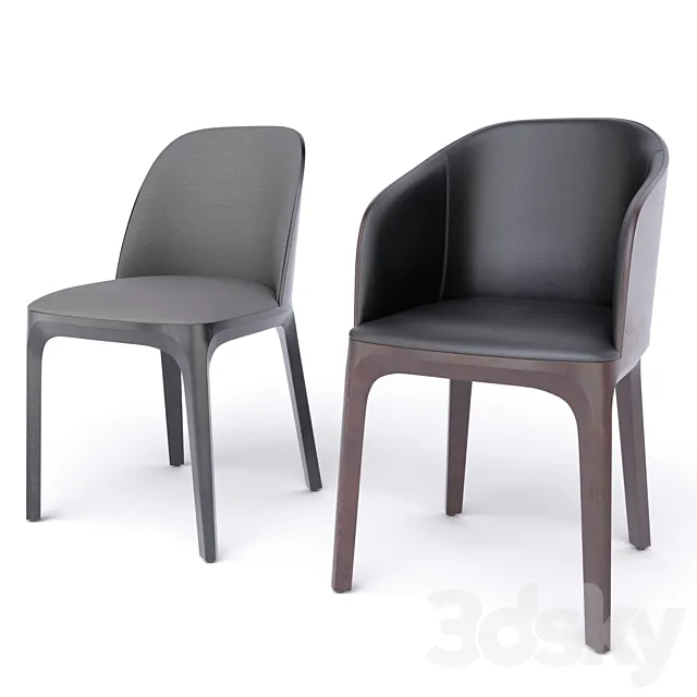 Fameg Arch Armchair & Chair 3D Model