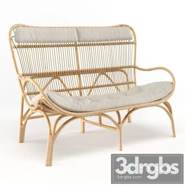 Family Love Tree Slouch Couch Natural 3D Model Download