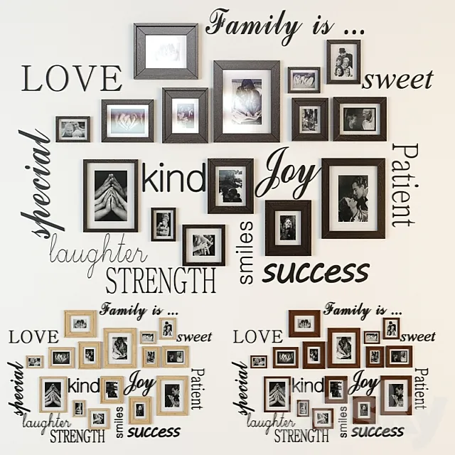 Family photo 3DModel Family photo 3DModel