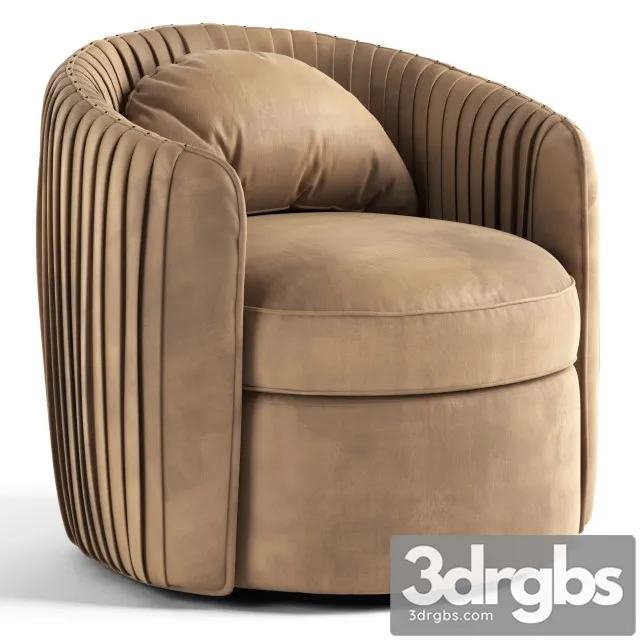 Fantasia Indigo Swivel Armchair 3D Model Download