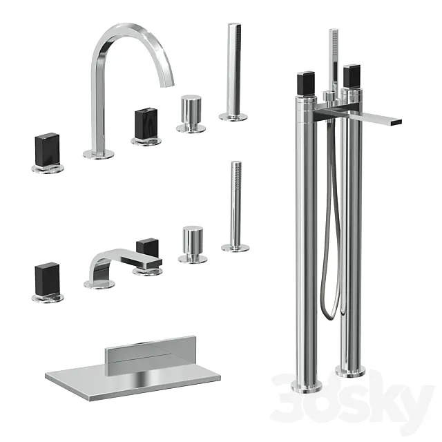 Fantini Venezia bathtub faucet collection 3DModel