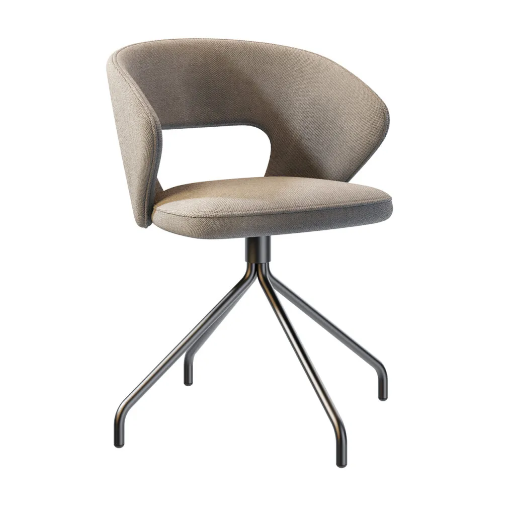 Fard Metal 665 Swivel Chair by Origins 1971