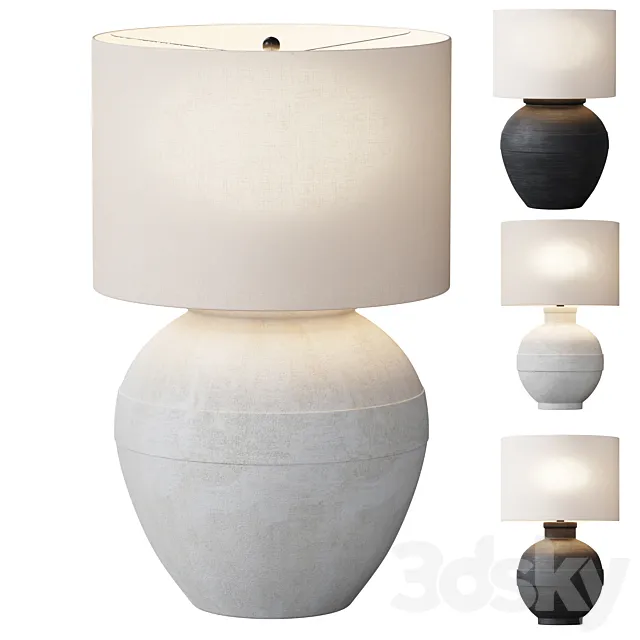 Faris Ceramic Table Lamp 3D Model Faris Ceramic Table Lamp 3D Model