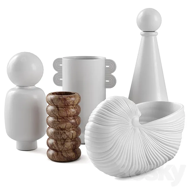 Farm Vases set 3D Model