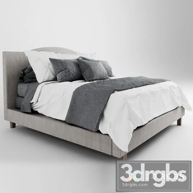 Farmhouse Bed 3D Model Download