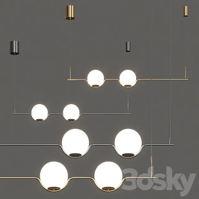 Faro Barcelona Le Vita Pendant Lamps 3DModel Faro Barcelona Le Vita Pendant Lamps 3DModel
