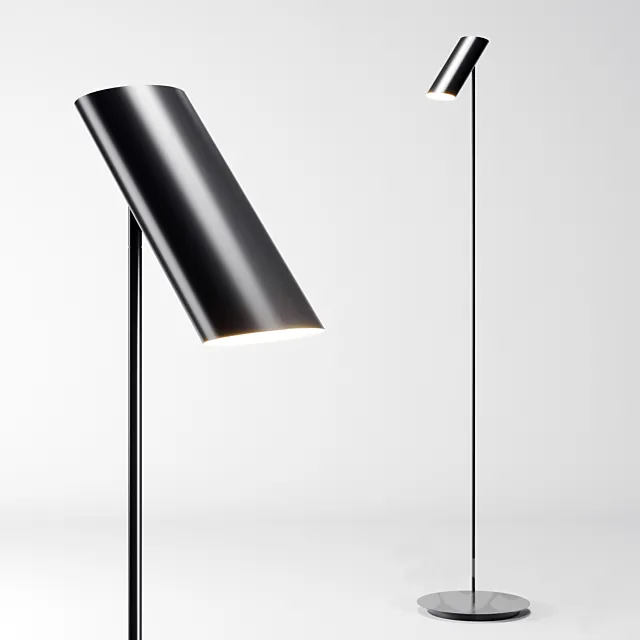 FARO LINK Black floor lamp 3D Model FARO LINK Black floor lamp 3D Model