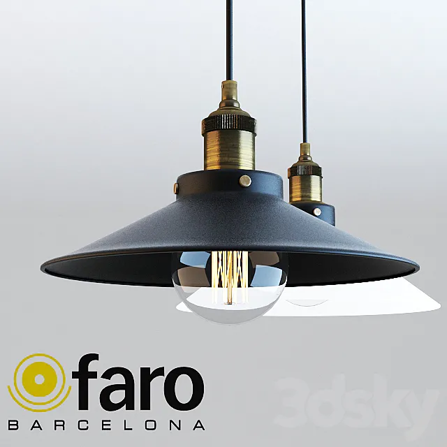 Faro Marlin pendant 3D Model Faro Marlin pendant 3D Model