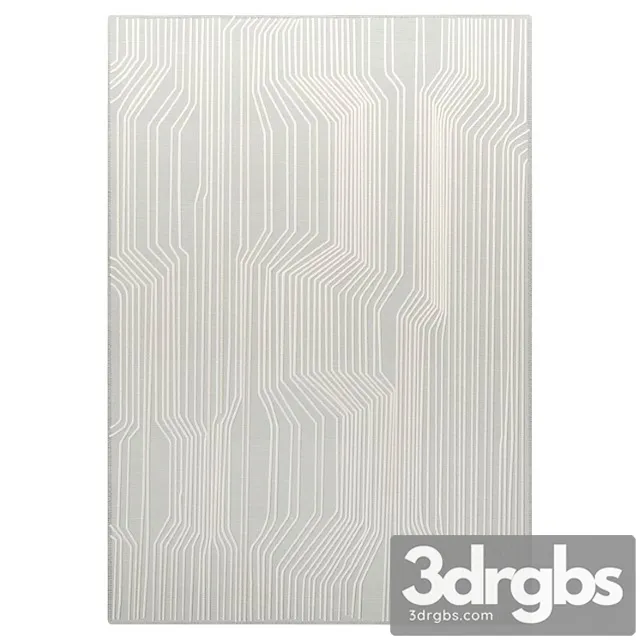 Farooka wool and cotton rug gray am.pm