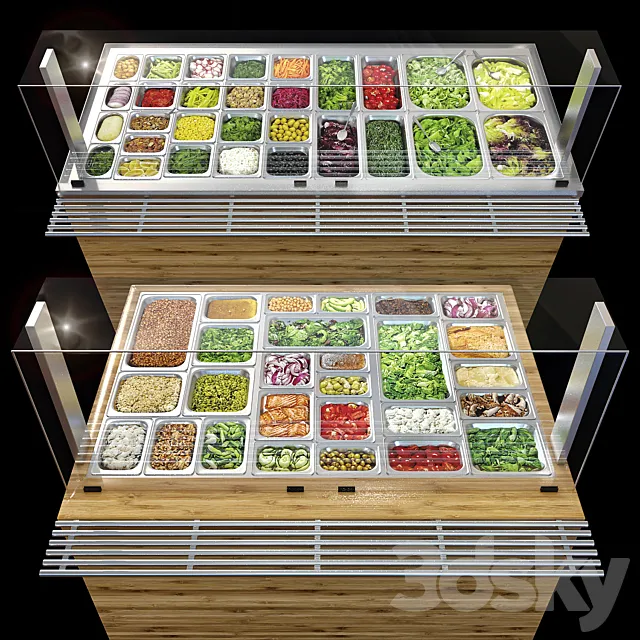 Fast Food Line 2 3DModel