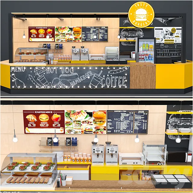 Fastfood And Coffee Kiosk Free Download