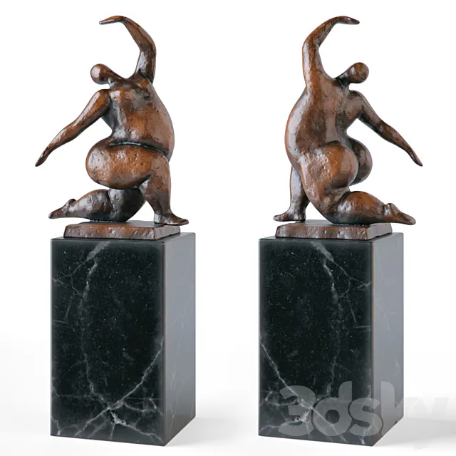 Fat Lady Statue 3DModel