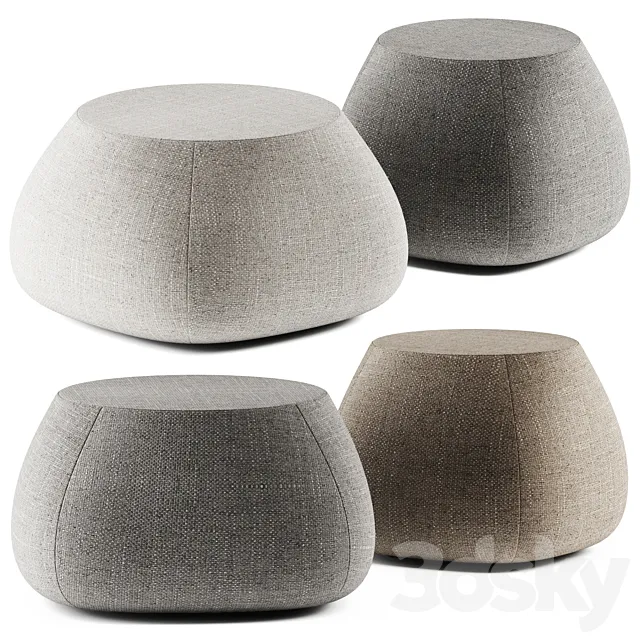 Fat Outdoor Pouf B&B Italia Outdoor 3D Model Fat Outdoor Pouf B&B Italia Outdoor 3D Model