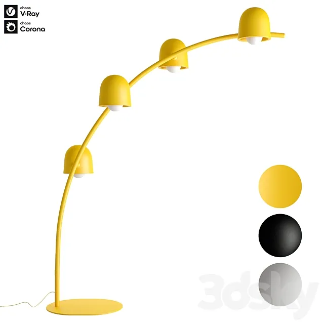 Fatboy Big Lebow Arc Floorlamp 3D Model