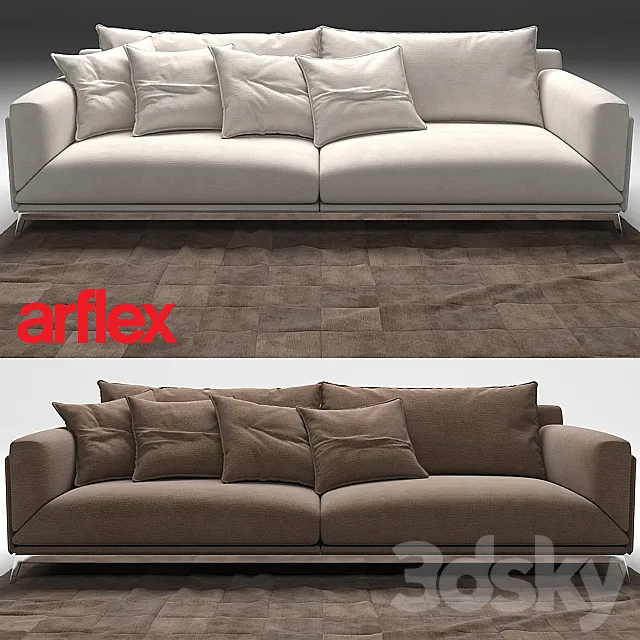 FAUBOURG SOFA by ARFLEX 3D Model FAUBOURG SOFA by ARFLEX 3D Model