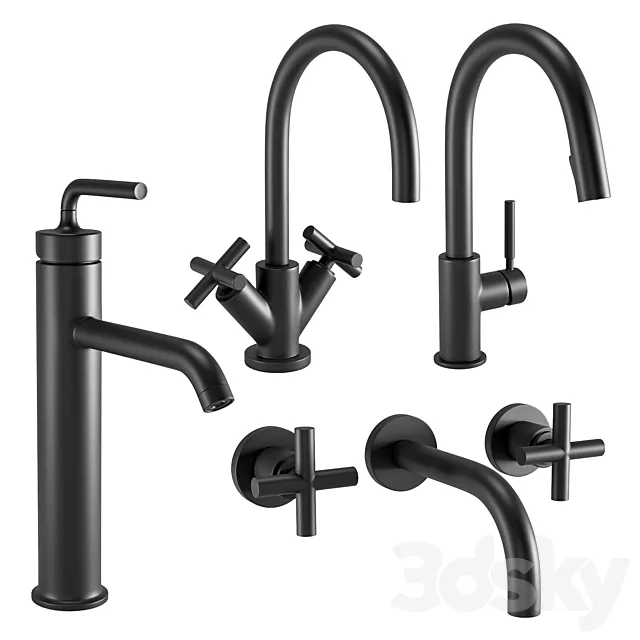 Faucet Set 3 3D Model