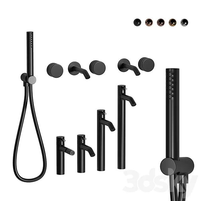 Faucet set paffoni cea antinio lupi 3D Model