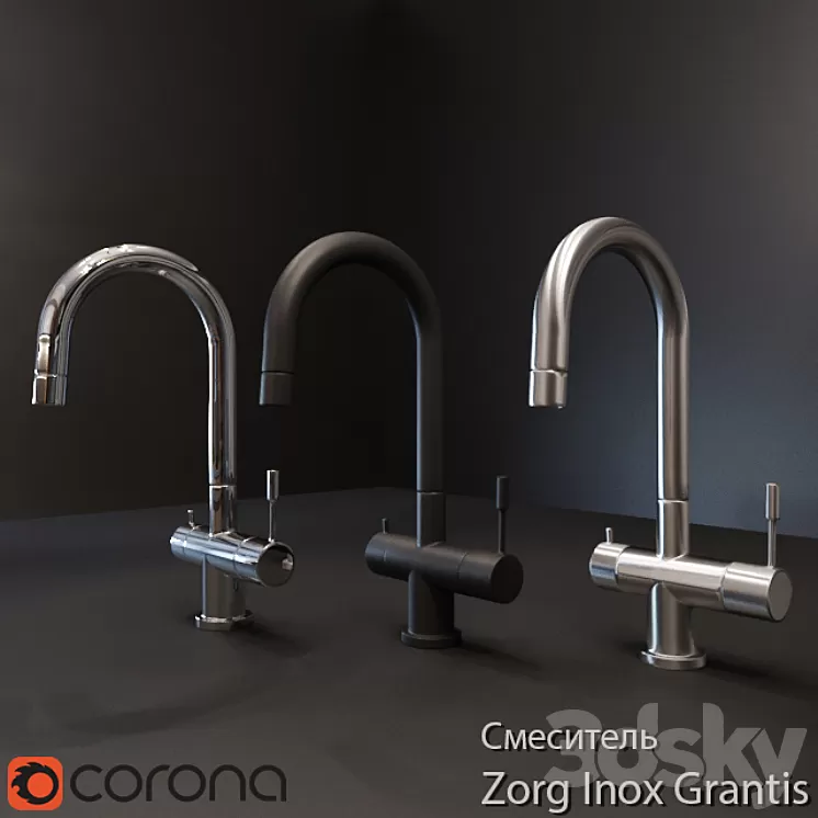 Faucet Zorg Inox Grantis 3D Model