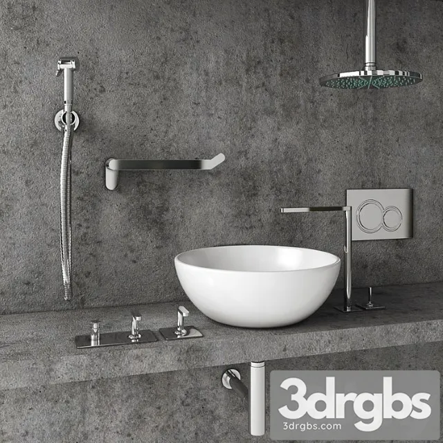 Faucets and Accessories Bagno Design 3D Model Download
